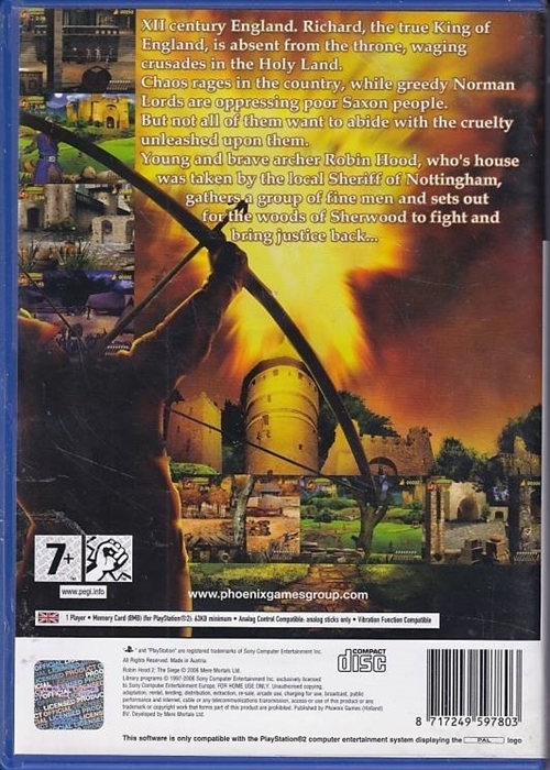 Robin Hood 2 The Siege - PS2 (B Grade) (Genbrug)